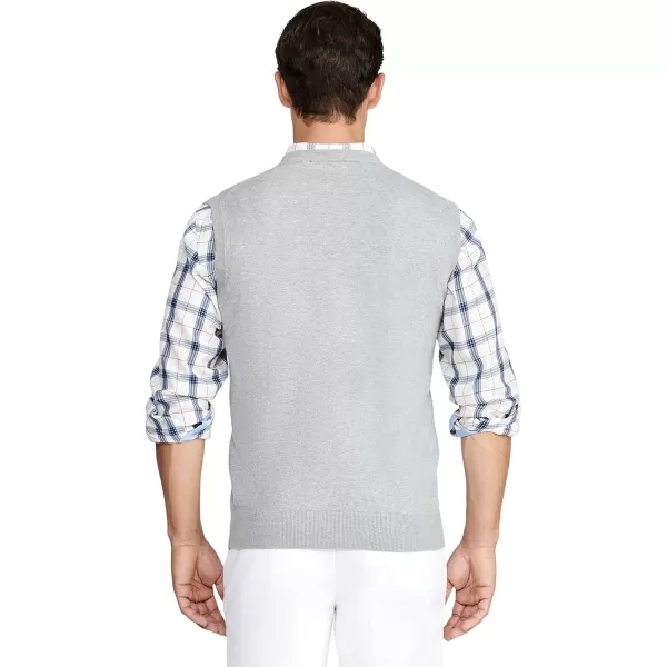 IZOD Men's Big and Tall Premium Essentials Solid V-Neck 12 Gauge Vest Pullover