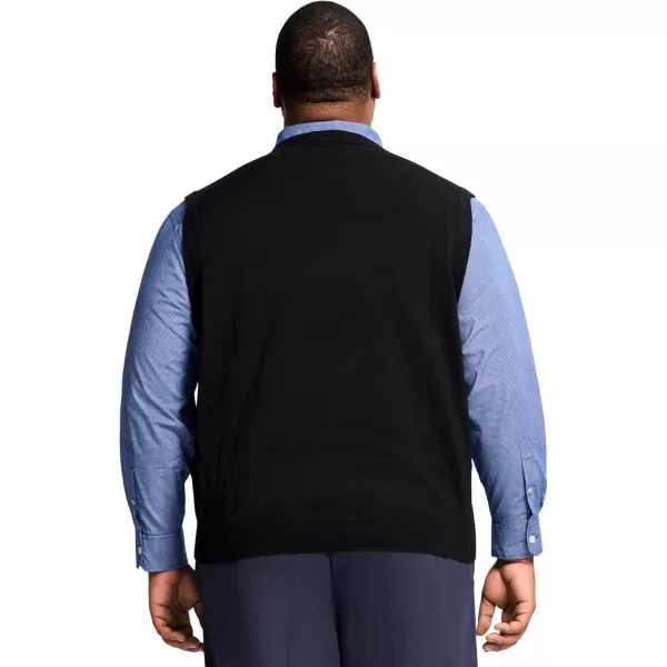 IZOD Men's Big and Tall Premium Essentials Solid V-Neck 12 Gauge Vest Pullover