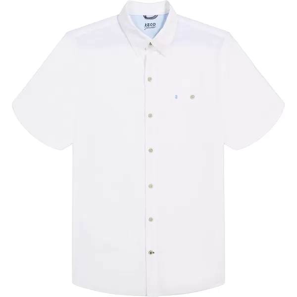 IZOD Men's Big and Tall Saltwater Dockside Short Sleeve Button Down Shirt