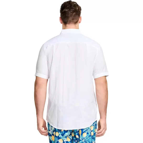IZOD Men's Big and Tall Saltwater Dockside Short Sleeve Button Down Shirt