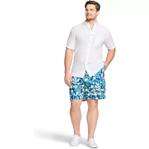 IZOD Men's Big and Tall Saltwater Dockside Short Sleeve Button Down Shirt