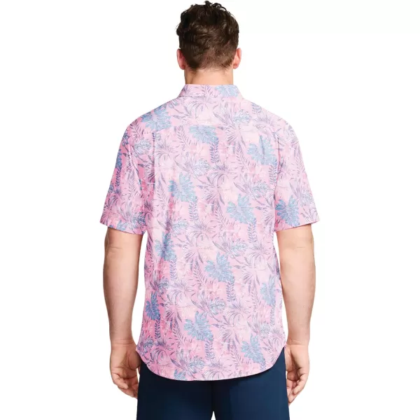 IZOD Men's Big and Tall Saltwater Dockside Short Sleeve Button Down Shirt