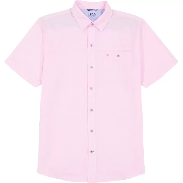 IZOD Men's Big and Tall Saltwater Dockside Short Sleeve Button Down Shirt