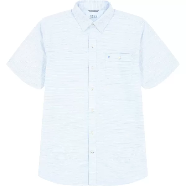 IZOD Men's Big and Tall Saltwater Dockside Short Sleeve Button Down Shirt