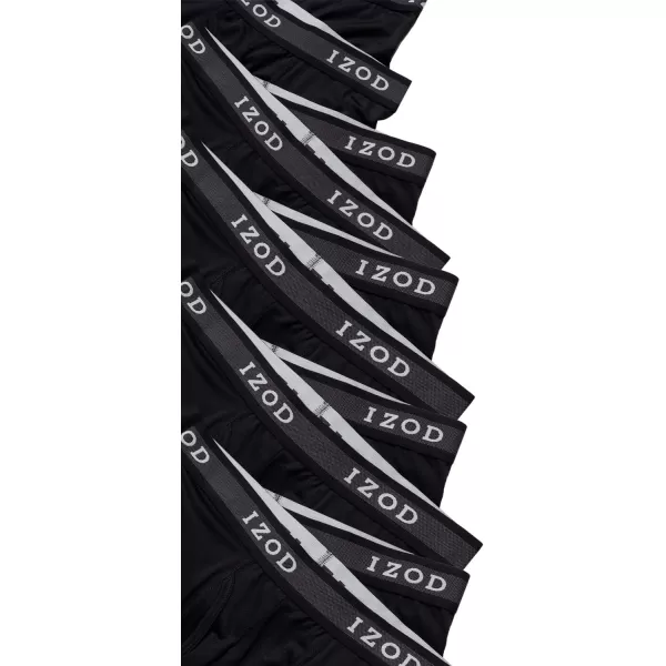 IZOD Men's Boxer Brief – 10 Pack Performance Boxers for Men with Mesh Functional Fly - Soft Stretch Boxers for Men 