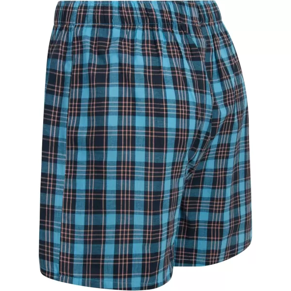 IZOD Men's Boxer Shorts - 6 Pack Loose Fit Mens Cotton Woven Underwear Boxers - Soft Breathable Boxers for Men 