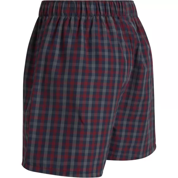 IZOD Men's Boxer Shorts - 8 Pack Loose Fit Mens Underwear Boxers with Button Fly - Classic Woven Boxers for Men 