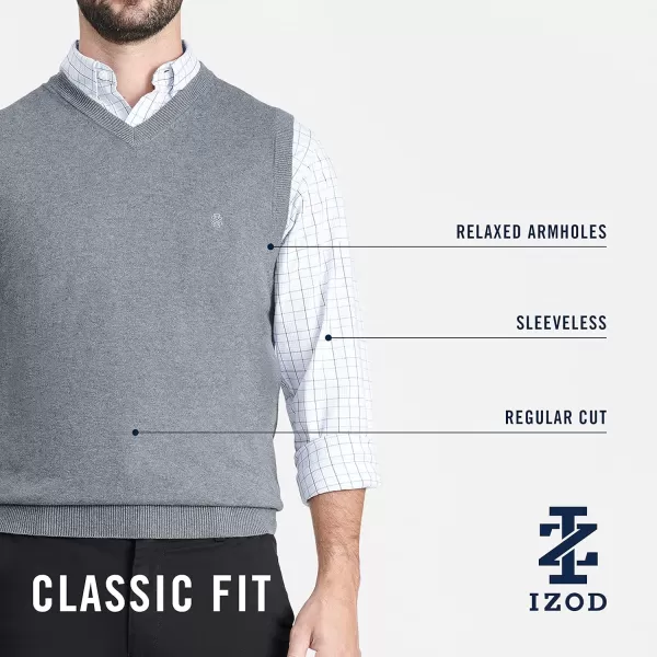 IZOD Men's Fine Gauge V-Neck Sweater Vest