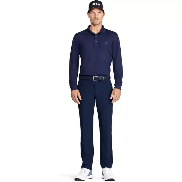 IZOD Men's Golf Long Sleeve Tournament Polo