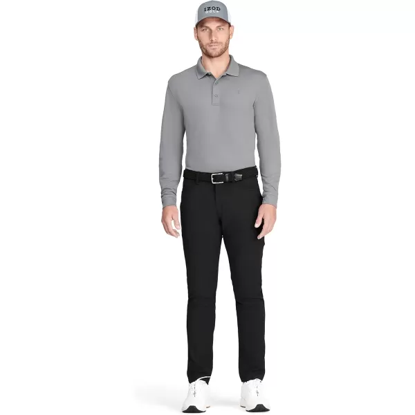 IZOD Men's Golf Long Sleeve Tournament Polo