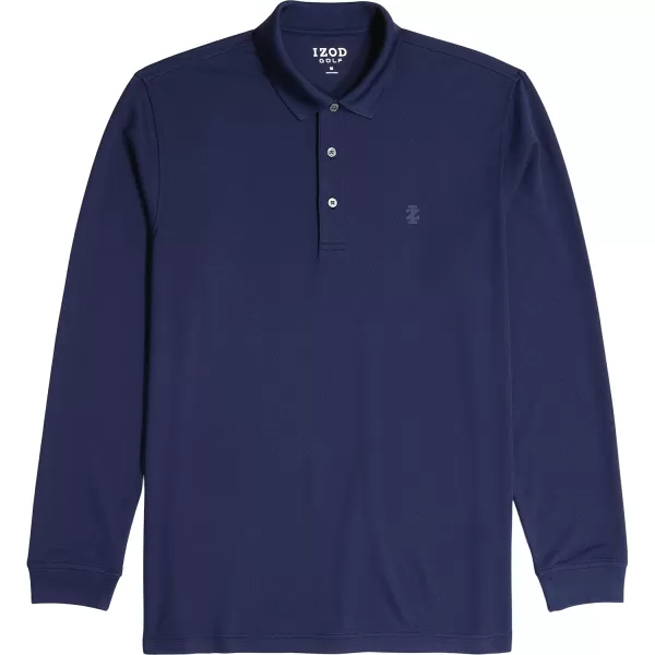 IZOD Men's Golf Long Sleeve Tournament Polo