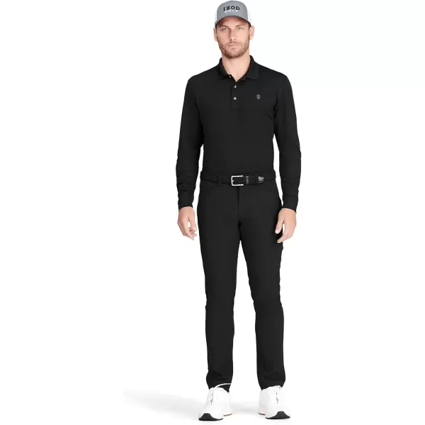 IZOD Men's Golf Long Sleeve Tournament Polo