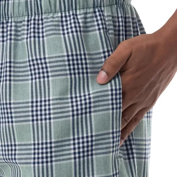IZOD Men's Poly-rayon Yarn-dye Woven Sleep Pant Pajama Bottom
