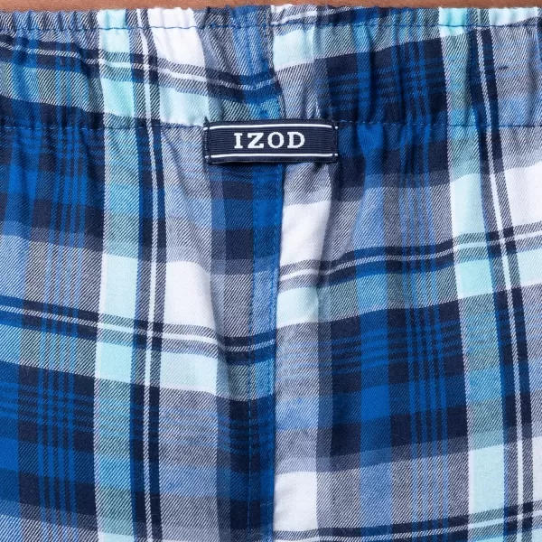 IZOD Men's Poly-rayon Yarn-dye Woven Sleep Pant Pajama Bottom