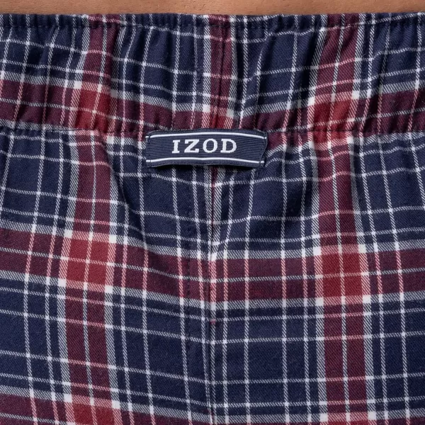 IZOD Men's Poly-rayon Yarn-dye Woven Sleep Pant Pajama Bottom