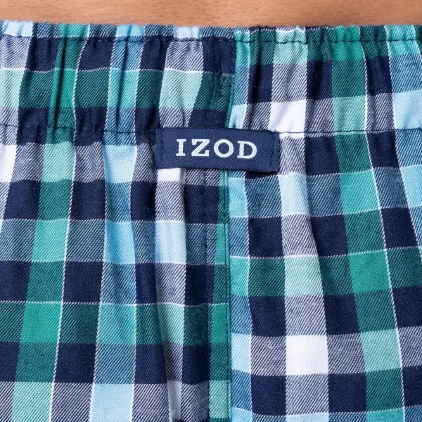 IZOD Men's Poly-rayon Yarn-dye Woven Sleep Pant Pajama Bottom