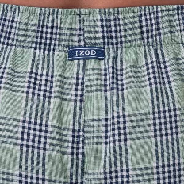 IZOD Men's Poly-rayon Yarn-dye Woven Sleep Pant Pajama Bottom