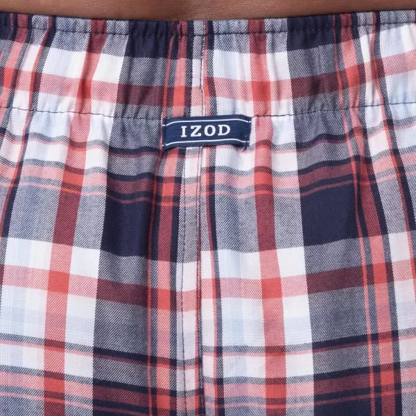 IZOD Men's Poly-rayon Yarn-dye Woven Sleep Pant Pajama Bottom