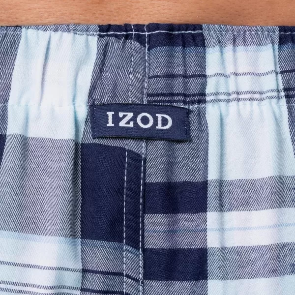 IZOD Men's Poly-rayon Yarn-dye Woven Sleep Pant Pajama Bottom