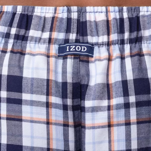 IZOD Men's Poly-rayon Yarn-dye Woven Sleep Pant Pajama Bottom