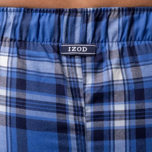 IZOD Men's Poly-rayon Yarn-dye Woven Sleep Pant Pajama Bottom