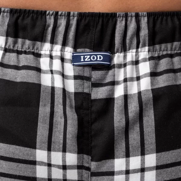 IZOD Men's Poly-rayon Yarn-dye Woven Sleep Pant Pajama Bottom
