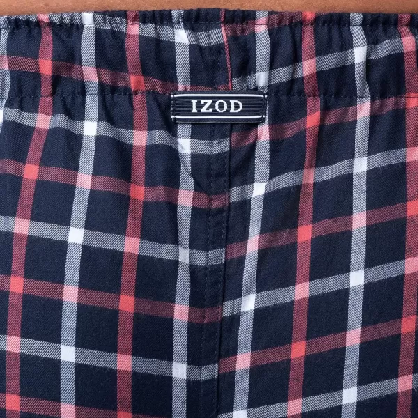 IZOD Men's Poly-rayon Yarn-dye Woven Sleep Pant Pajama Bottom