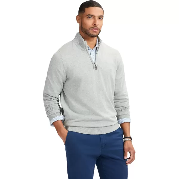 IZOD Men's Premium Essentials Quarter Zip Solid 12 Gauge Sweater
