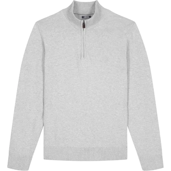 IZOD Men's Premium Essentials Quarter Zip Solid 12 Gauge Sweater