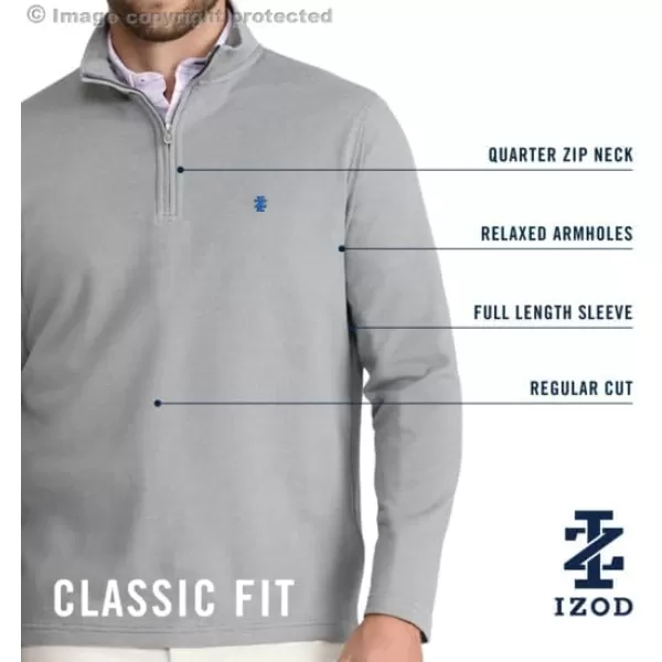 IZOD Men's Quarter Zip Sweater Fleece Pullover
