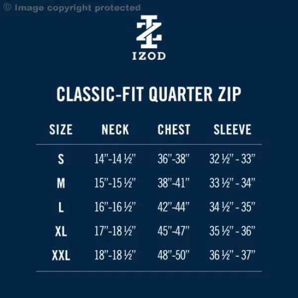 IZOD Men's Quarter Zip Sweater Fleece Pullover