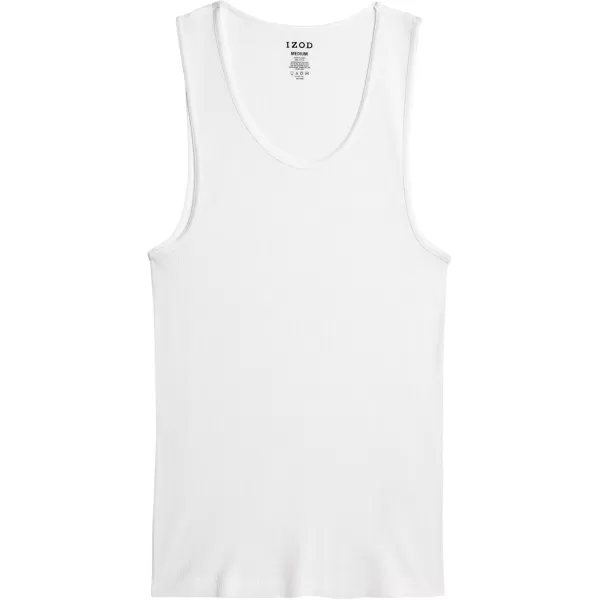 IZOD Men’s Undershirts – 5 Pack Soft Cotton Mens Tank Top Undershirts 