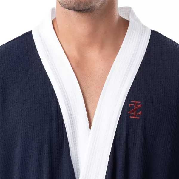 IZOD Men's Waffle Knit Kimono Robe