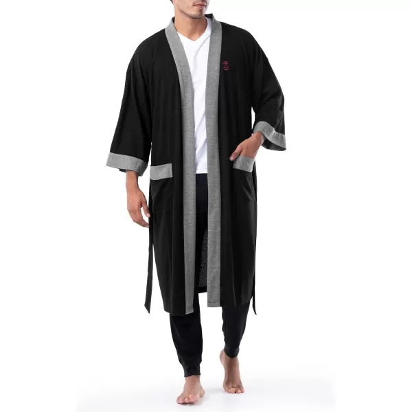 IZOD Men's Waffle Knit Kimono Robe