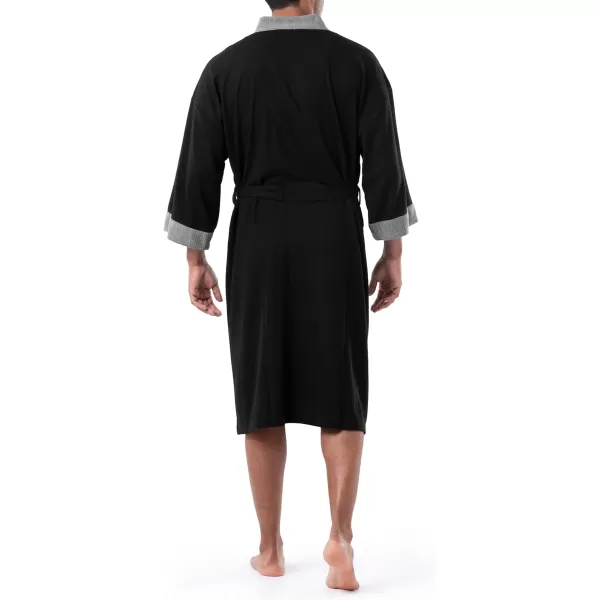 IZOD Men's Waffle Knit Kimono Robe