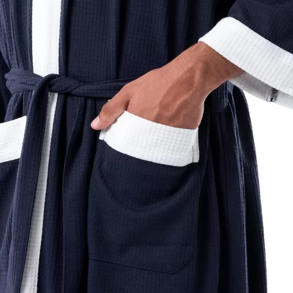 IZOD Men's Waffle Knit Kimono Robe