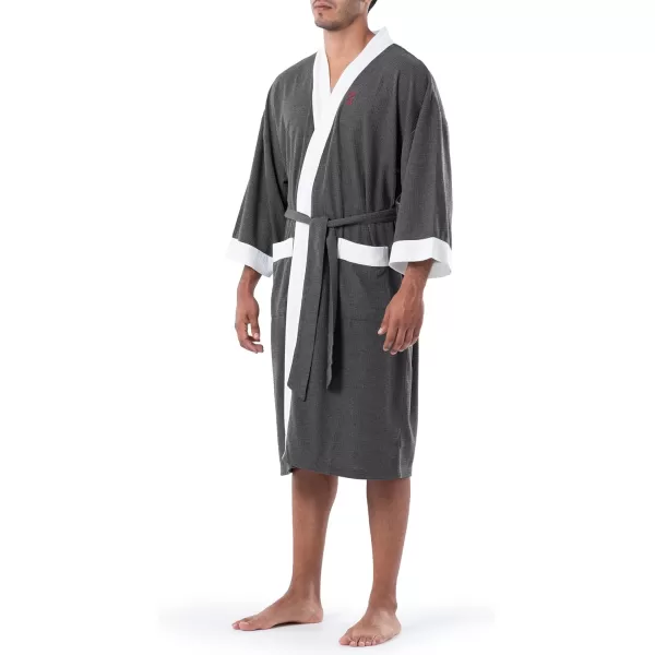 IZOD Men's Waffle Knit Kimono Robe