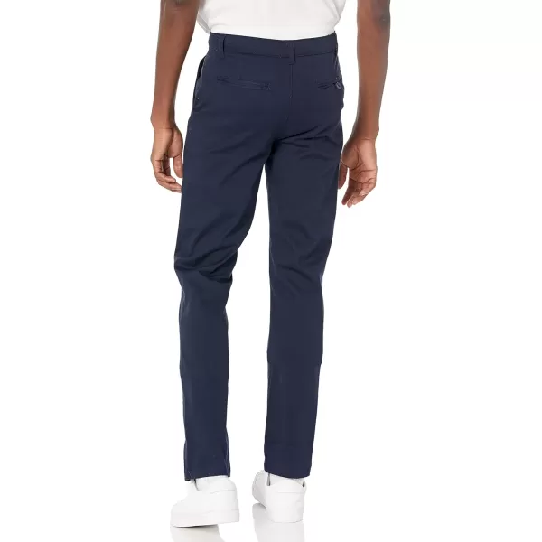 IZOD Men's Young Uniform Twill Khaki Pants, Flat Front &amp; Comfortable Waistband, Stretch Fabric