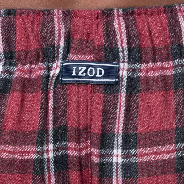 IZOD mens Heather Flannel Sleep Pant