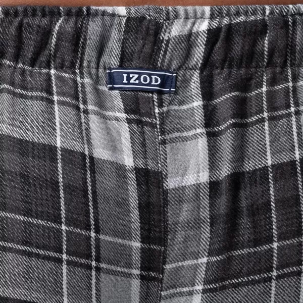 IZOD mens Heather Flannel Sleep Pant