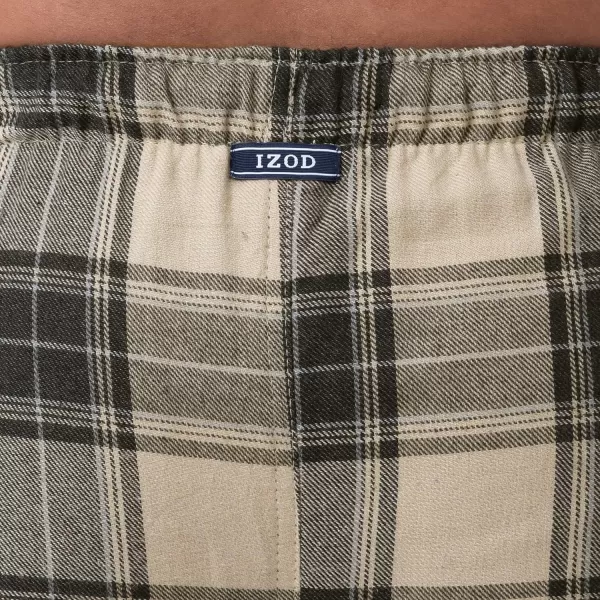 IZOD mens Heather Flannel Sleep Pant