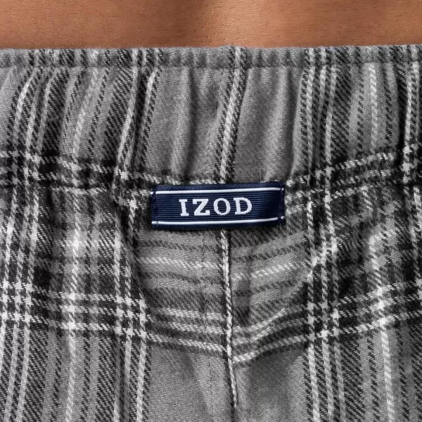 IZOD mens Heather Flannel Sleep Pant