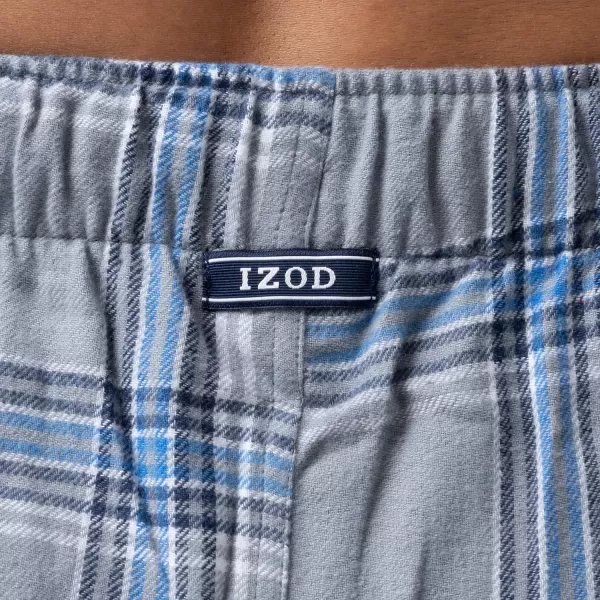 IZOD mens Heather Flannel Sleep Pant