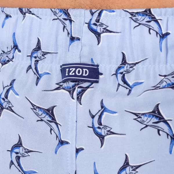 IZOD mens Printed Rayon Sleep Short