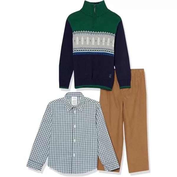 IZOD Boys' 3-piece Sweater, Dress Shirt, and Pants Set
