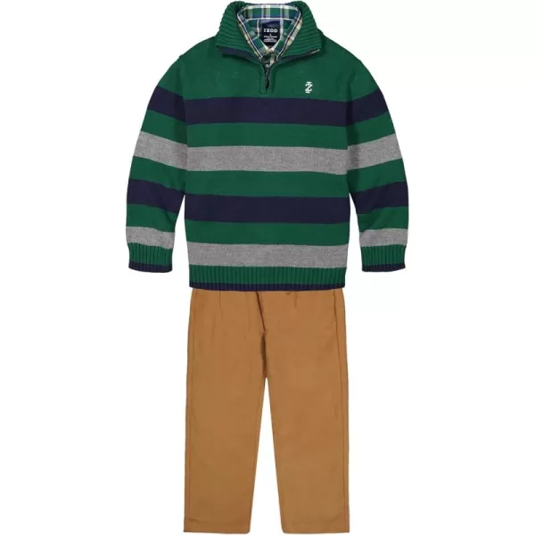IZOD Boys' 3-piece Sweater, Dress Shirt, and Pants Set