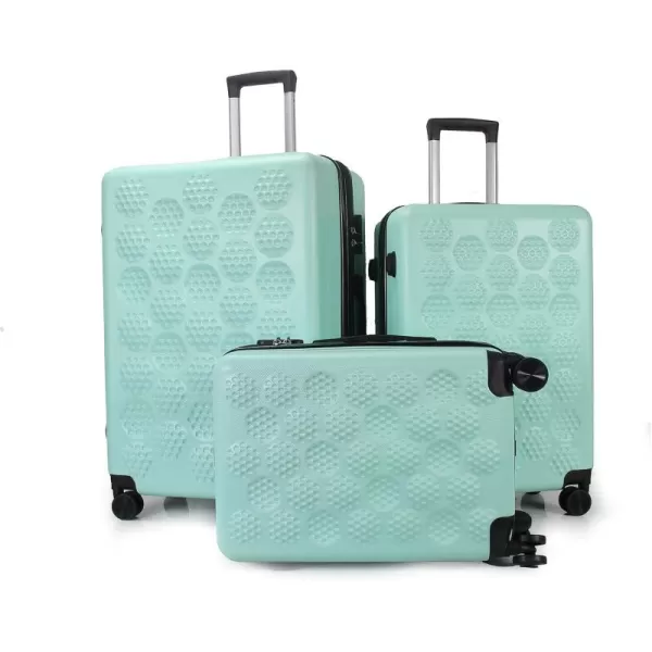IZOD Golf Expandable ABS Hard shell Lightweight 360 Dual Spinning Wheels Combo Lock 28", 24", 20" 3 Piece Luggage Set 
