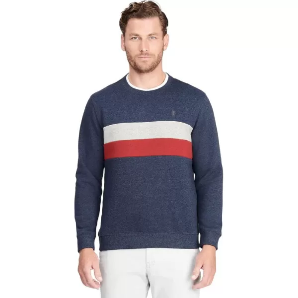 IZOD Men Advantage Performance Crewneck Fleece Pullover Sweatshirt