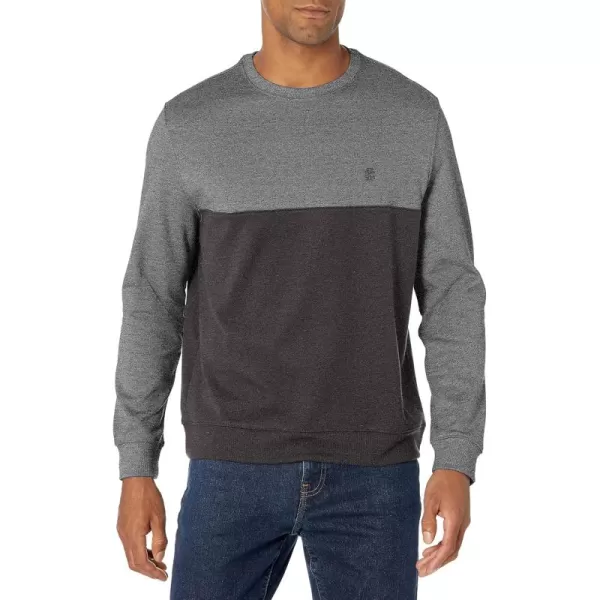 IZOD Men Advantage Performance Crewneck Fleece Pullover Sweatshirt