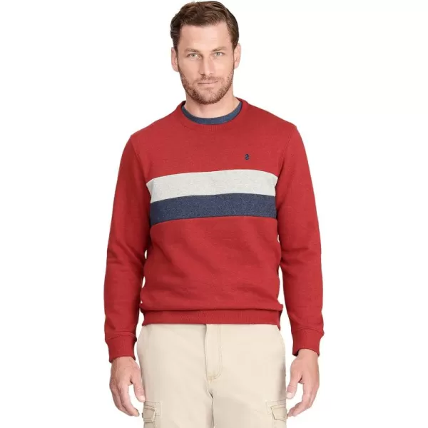 IZOD Men Advantage Performance Crewneck Fleece Pullover Sweatshirt